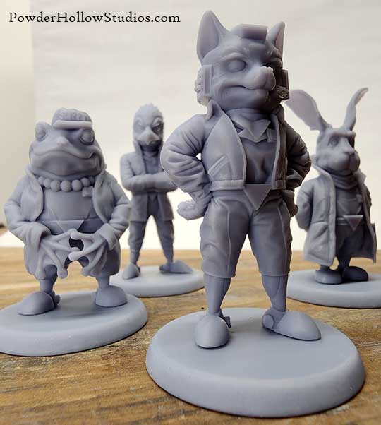 Star Fox Team Miniatures